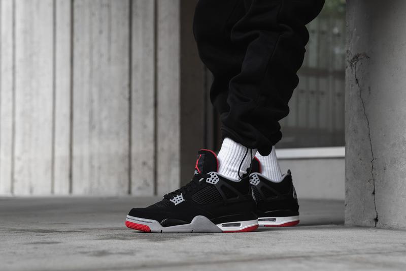 Giày Nike Air Jordan 4 Retro Bred 2019 (GS) 408452-060 - Ảnh 2