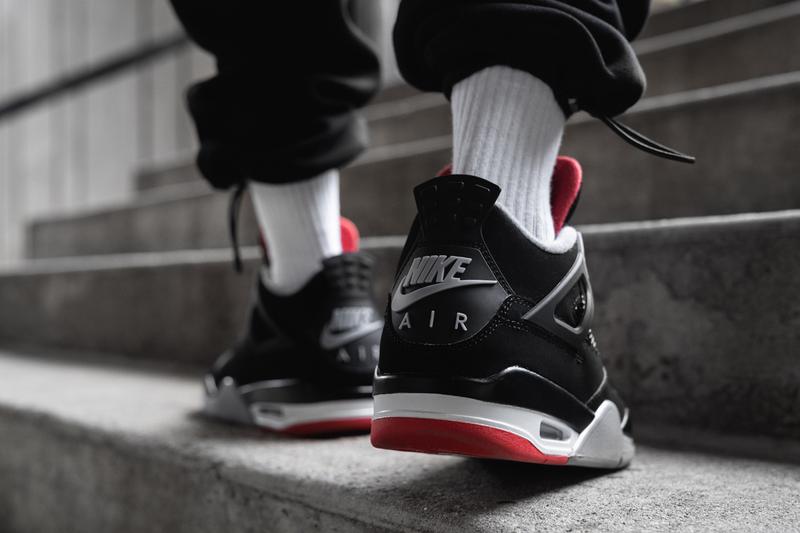 Giày Nike Air Jordan 4 Retro Bred 2019 (GS) 408452-060 - Ảnh 6
