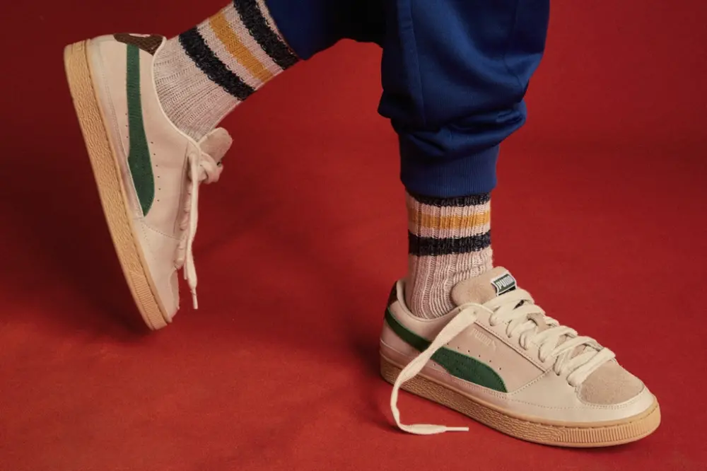 Giày Puma Rhuigi x Suede 'White Juniper' 382155-01 - Ảnh 4