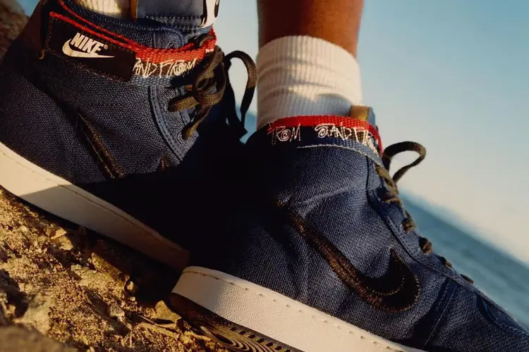 Alternative view of Giày Nike Stussy x Vandal High 'Deep Royal Blue' DX5425-400