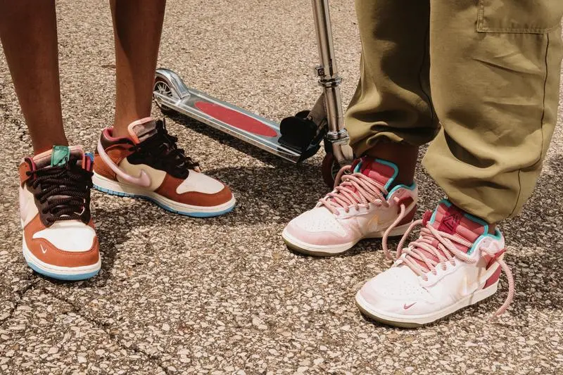 Giày Nike Social Status x Dunk Mid 'Strawberry Milk' DJ1173-600 - Ảnh 6