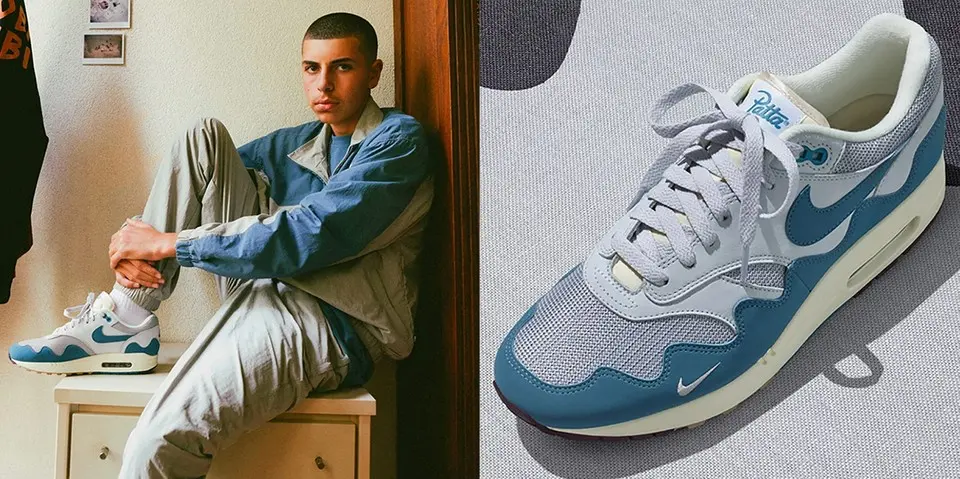Giày Nike Patta x Air Max 1 'Noise Aqua' DH1348-004 - Ảnh 4
