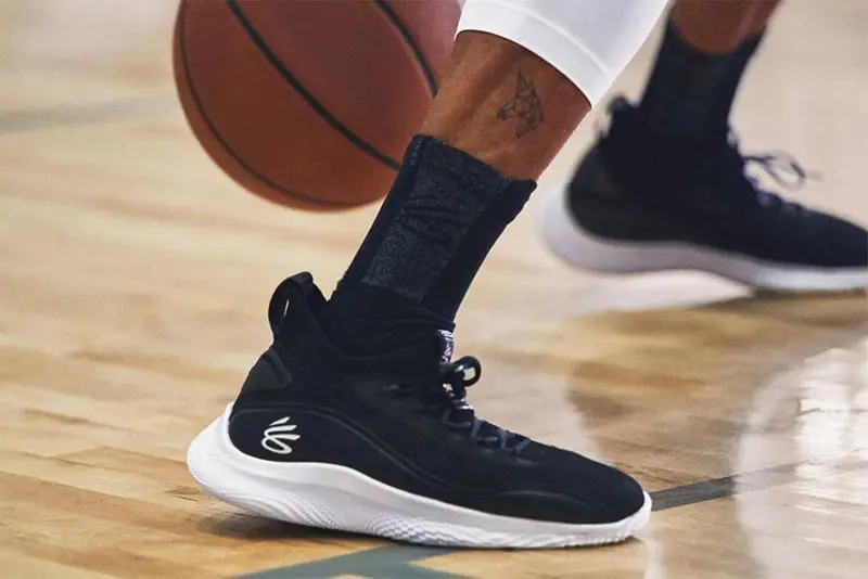 Alternative view of Giày Under Armour Curry Flow 8 'Black White' 3023085-002