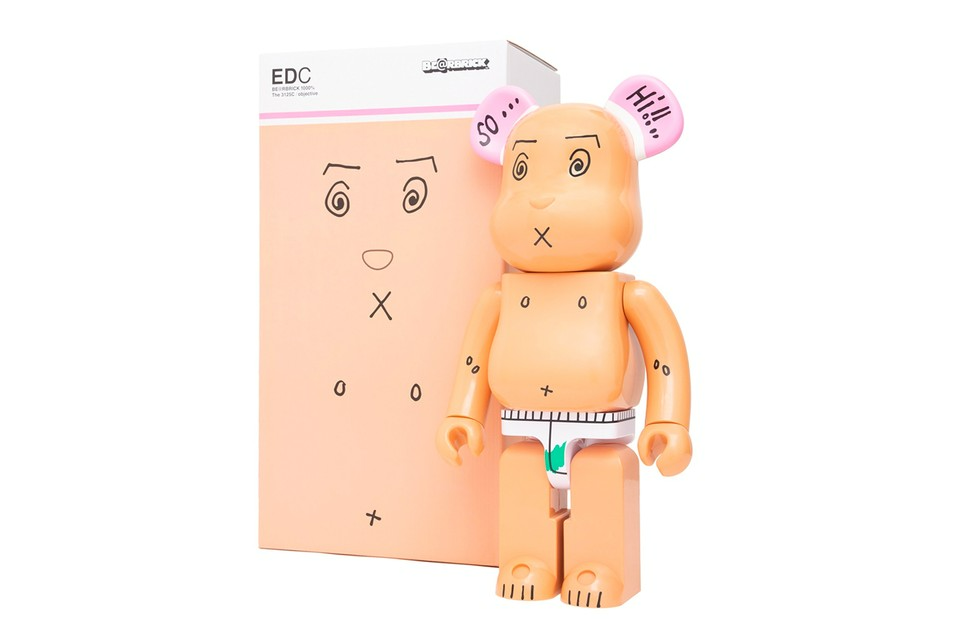 Mô Hình Bearbrick The 3125C x OBJECTIVE c Medicom Toy “EDC” Edison Chen Clot - Ảnh 2