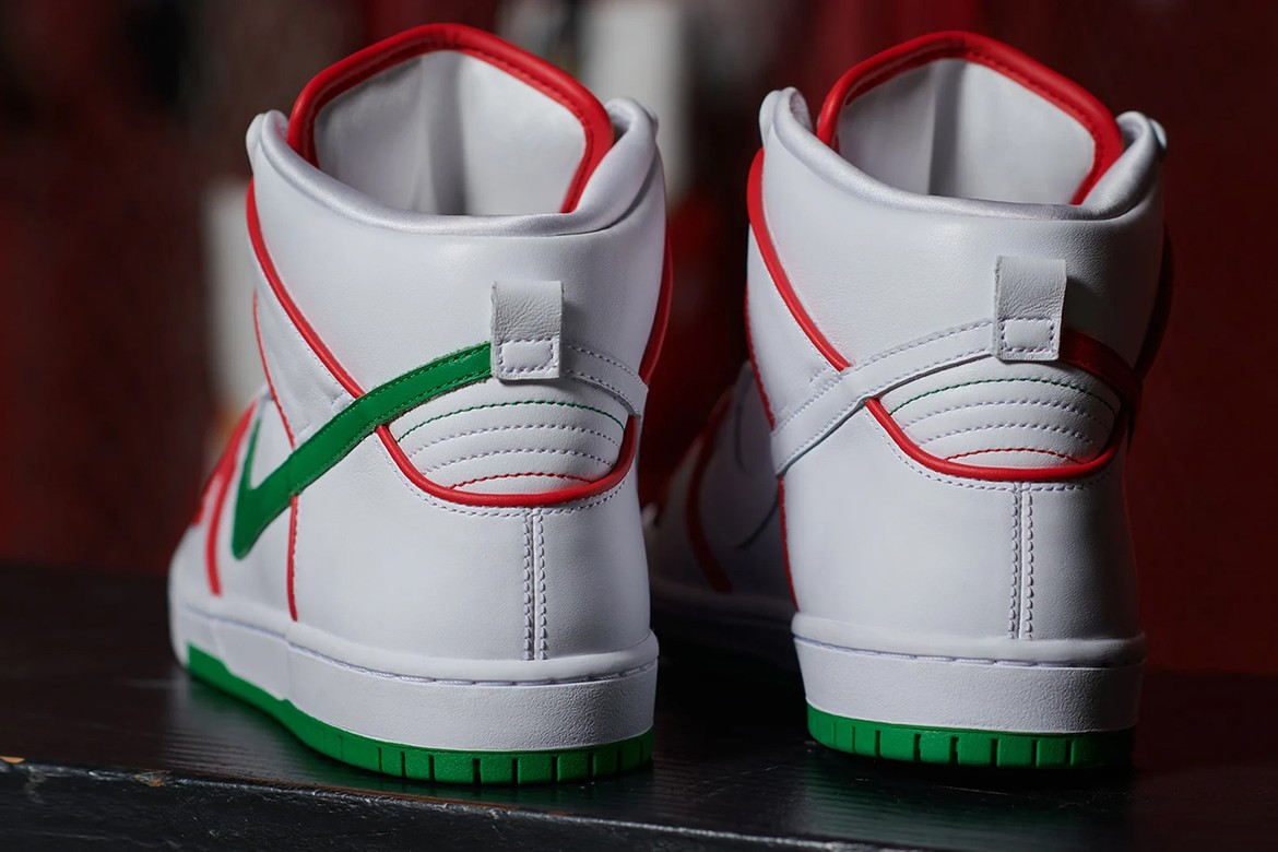 Giày Nike SB Paul Rodriguez x Dunk High Premium SB 'Boxing' CT6680-100 - Ảnh 3