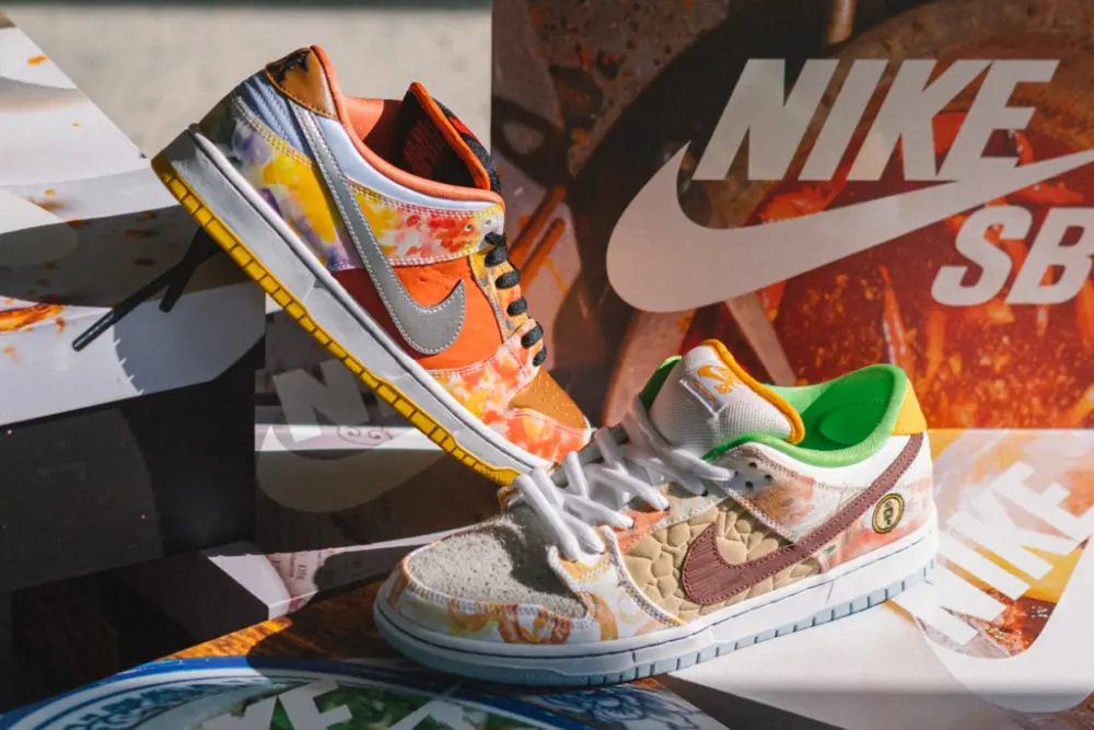 Giày Nike Jason Deng x Dunk Low Pro SB 'Street Hawker' CV1628-800 - Ảnh 3