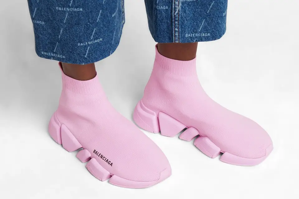 Alternative view of Giày Balenciaga Wmns Speed 2.0 Sneaker 'Light Pink' 617196 W2DB1 5601
