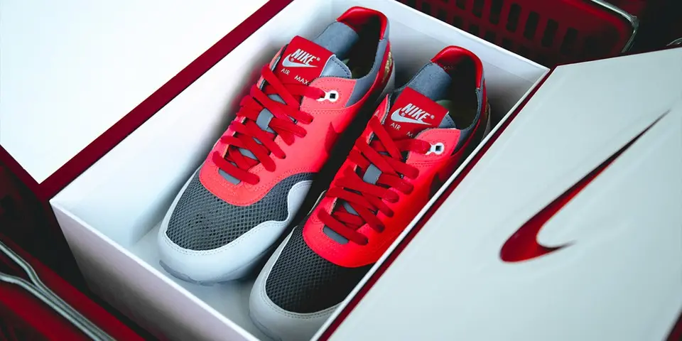 Giày Nike CLOT x Air Max 1 'Kiss Of Death - Solar Red' DD1870-600 - Ảnh 5