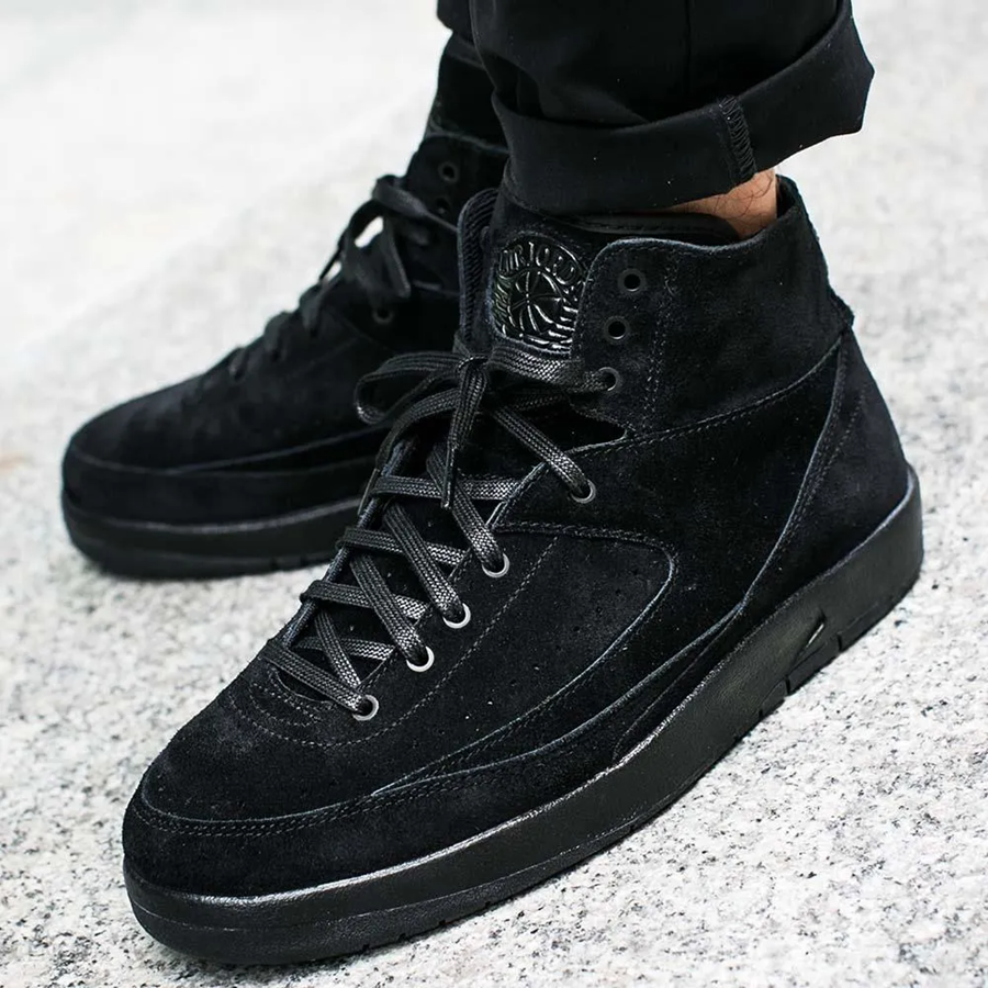 Giày Nike Air Jordan 2 Retro Deconstructed 'Tripple Black' 897521-010 - Ảnh 2