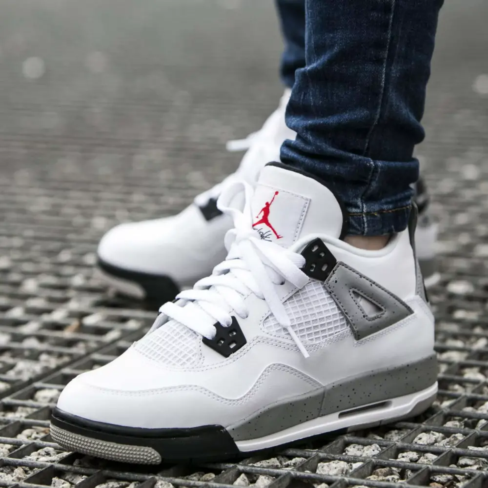 Giày Nike Air Jordan 4 Retro OG BG 'Cement' 2016 836016-192 - Ảnh 5