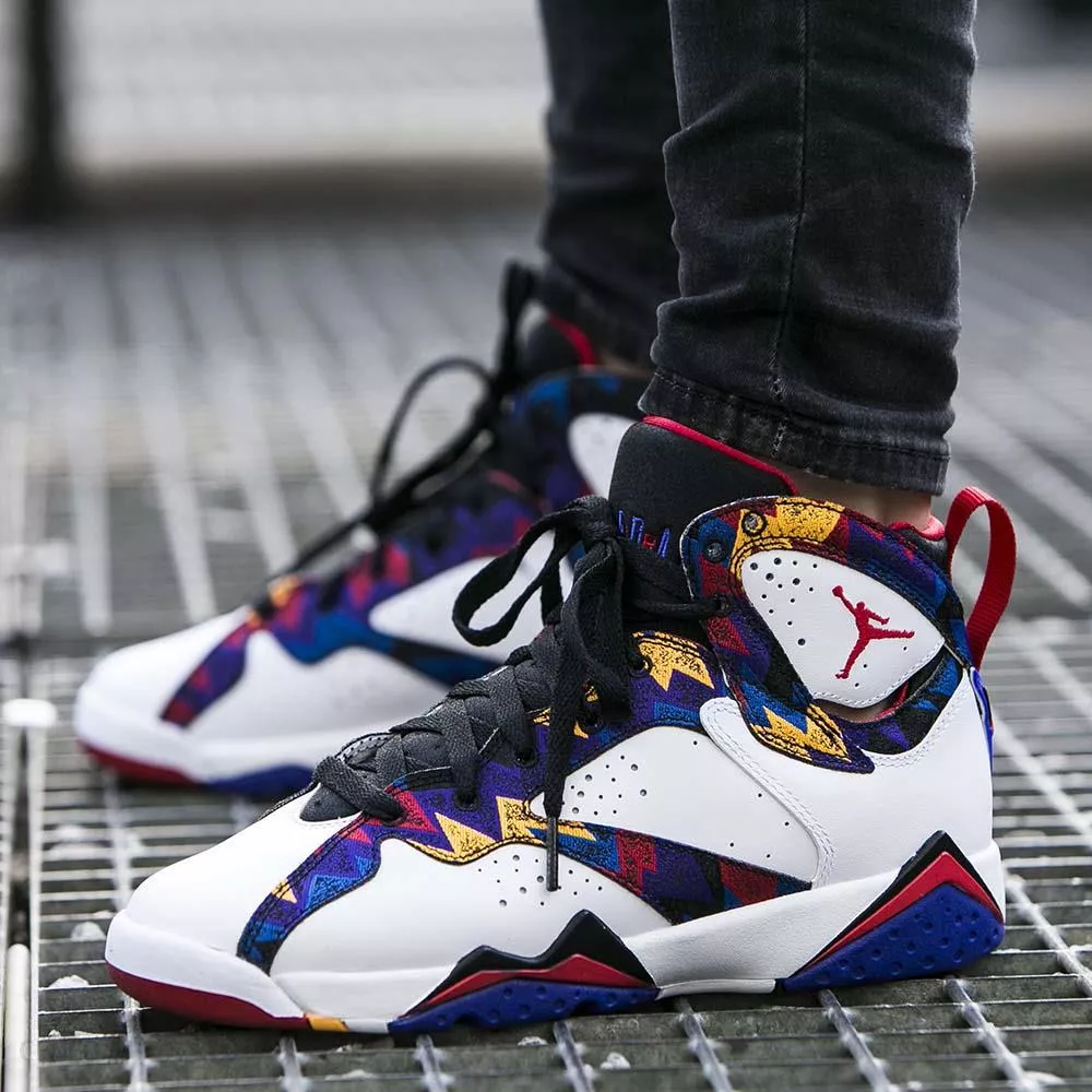 Giày Nike Air Jordan 7 Retro GS 'Sweater' 304774-142 - Ảnh 7
