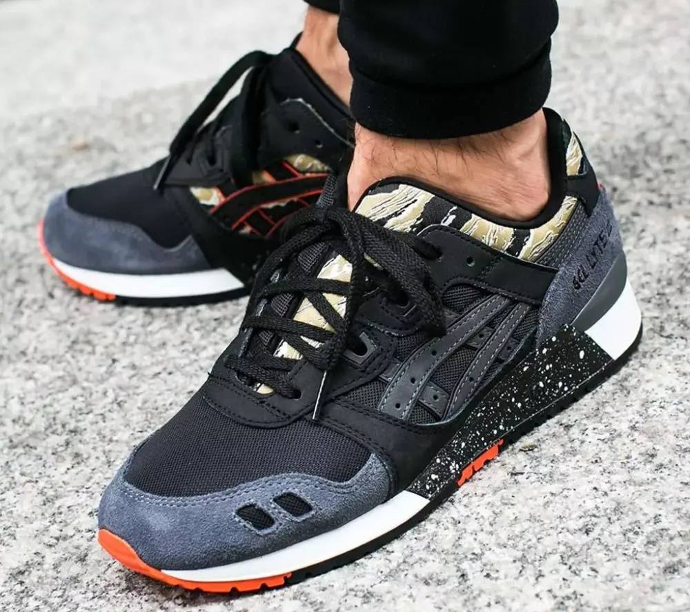 Alternative view of Giày Asics Gel Lyte 3 'Black Camo' H7Y0L-9090