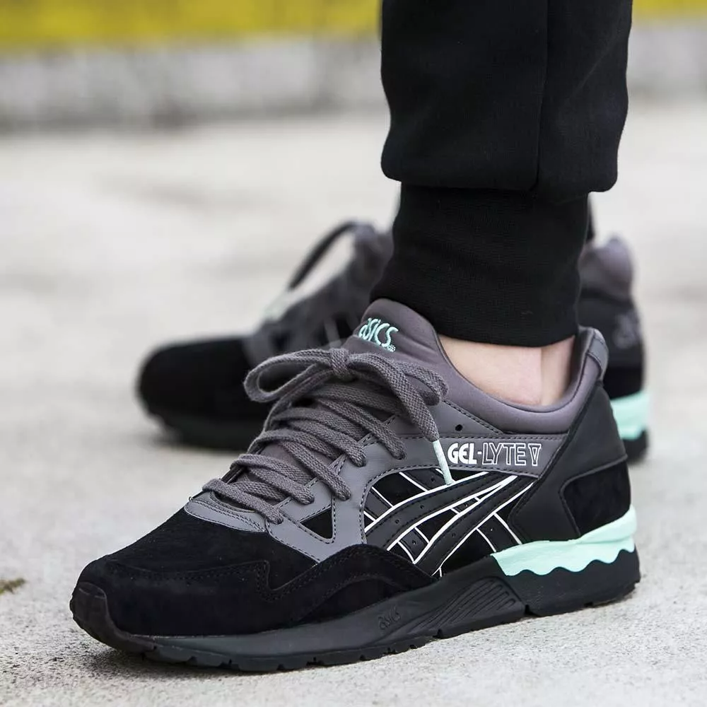 Giày Asics Gel Lyte 5 Casual Lux Pack 'Black' H6D4L-9090 - Ảnh 8