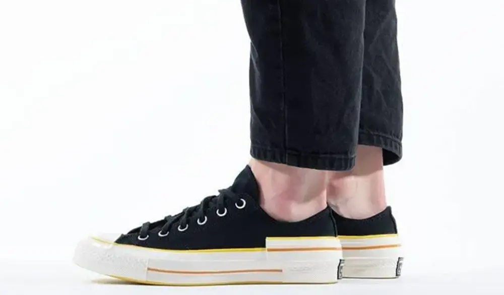 Giày Converse Chuck 70 Popped Colour Low 'Black SpeedYellow' 568802C - Ảnh 5