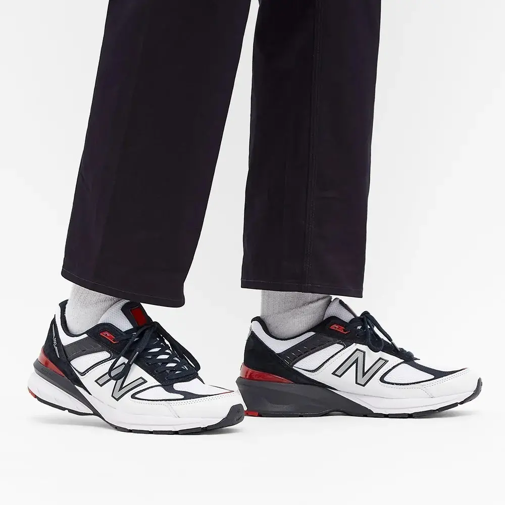 Alternative view of Giày New Balance 990v5 Made in USA ‘White Carbon Red’ M990NL5