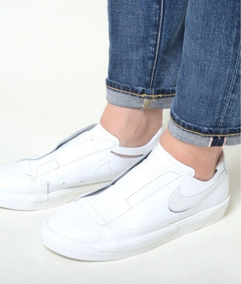 Giày Nike Wmns Blazer Slip 'Triple White' CJ1651-100 - Ảnh 4