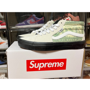 Alternative view of Giày Vans Skate Grosso Mid x Supreme 'Dollar Bill - White' VN0A5FCGWHT
