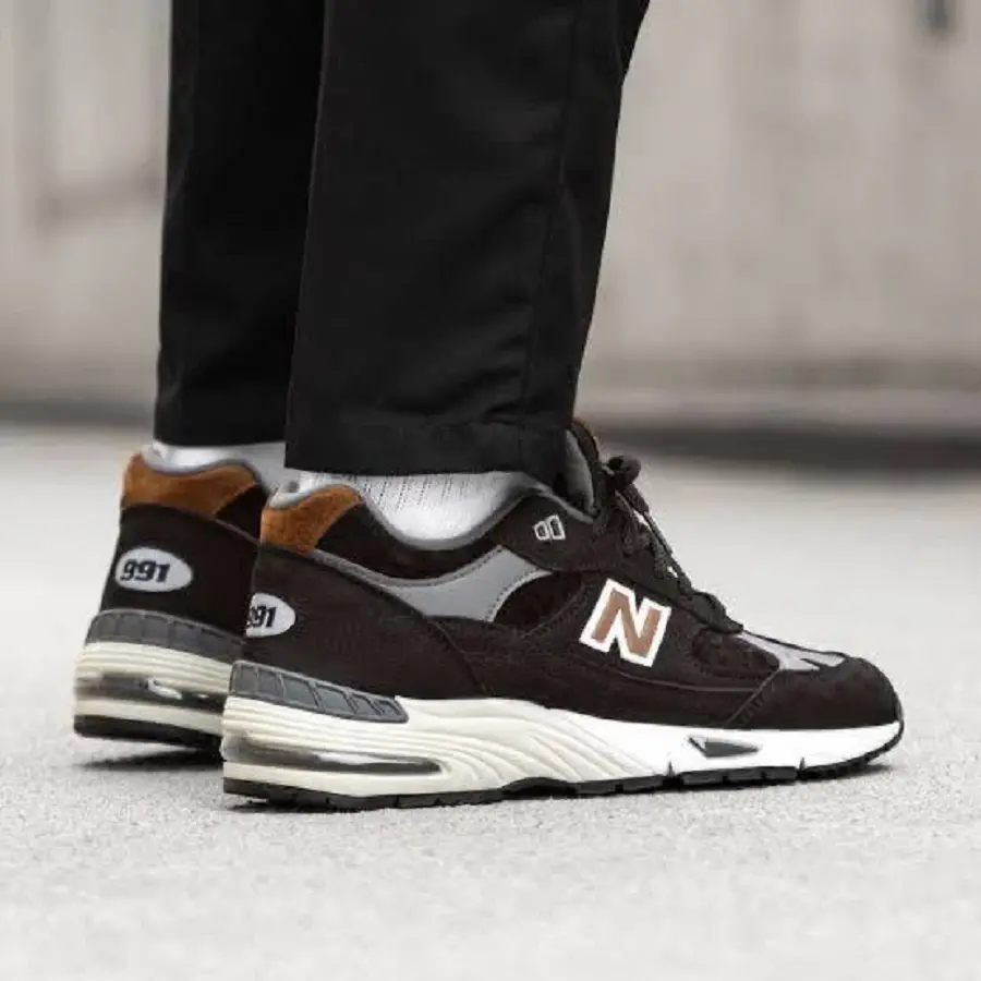 Alternative view of Giày New Balance 991 Made In England ‘Black Brown’ M991KT