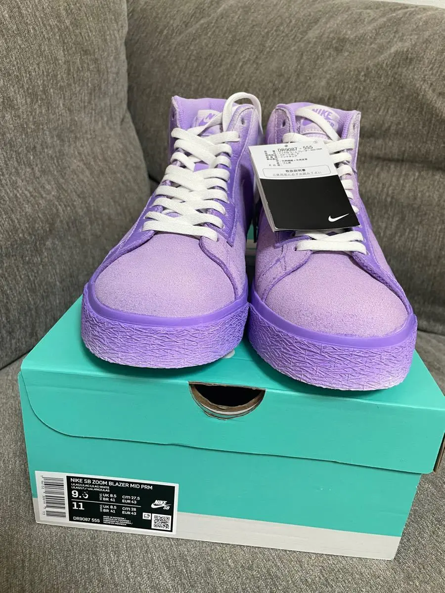 Giày Nike SB Blazer Mid PRM 'Lilac' DR9087-555 - Ảnh 6
