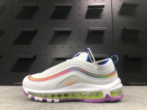 Alternative view of Giày Nike Wmns Air Max 97 SE 'White Iridescent Stripes' CW2456-100