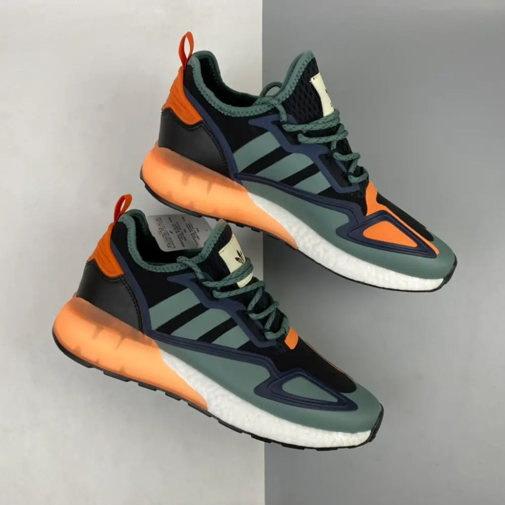 Giày Adidas ZX 2K Boost 'Black Tech Emerald' FZ0218 - Ảnh 3