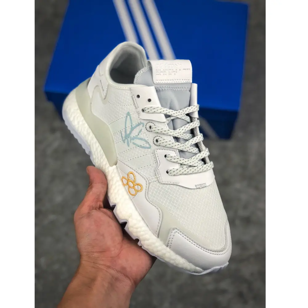 Giày Adidas Nite Jogger 2019 Boost 'Cloud White Black' GZ3229 - Ảnh 3