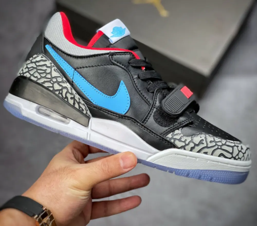 Giày Nike Air Jordan Legacy 312 Low ‘Black Valor Blue’ CD7069-004 - Ảnh 3