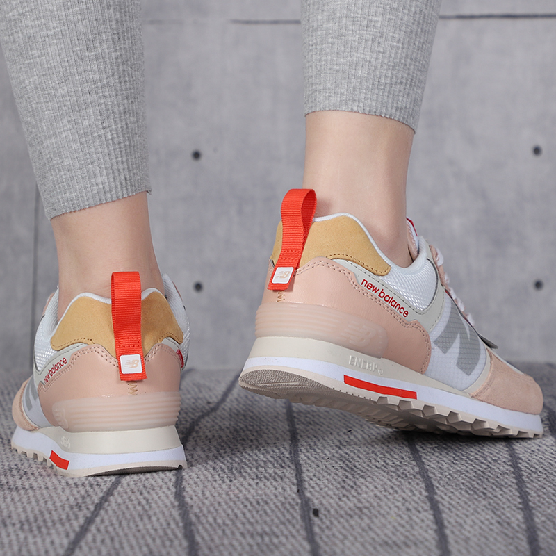 Giày New Balance Wmns 574 Lifestyle Pink White WL574ISE - Ảnh 6