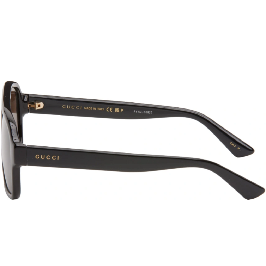 Kính Gucci Aviator Sunglasses 'Black' GG1342S-005 - Ảnh 3