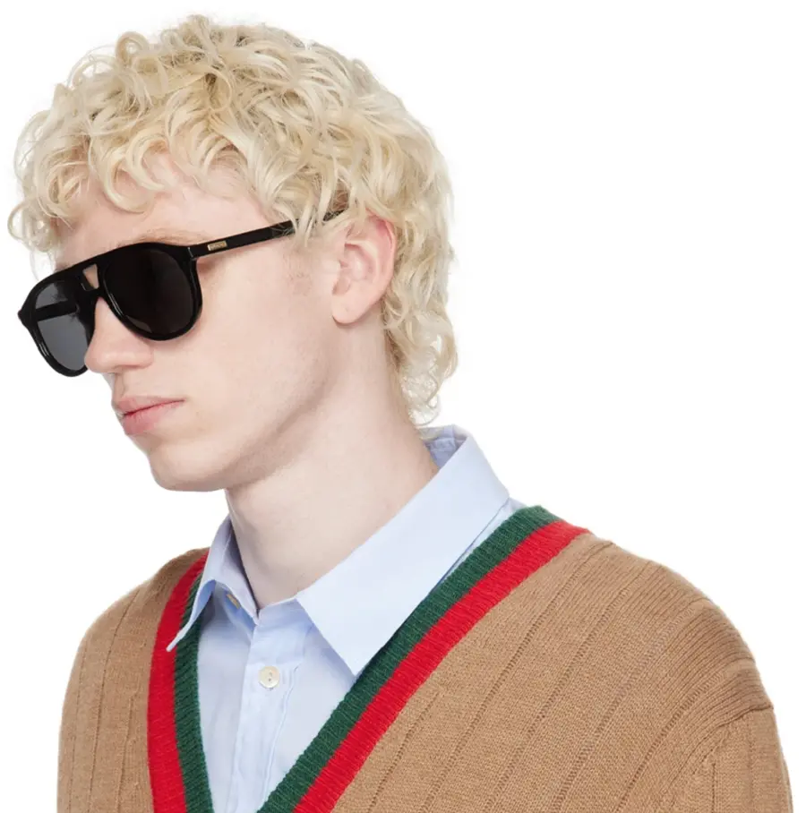 Alternative view of Kính Gucci Aviator Sunglasses 'Black' GG1320S-004-54