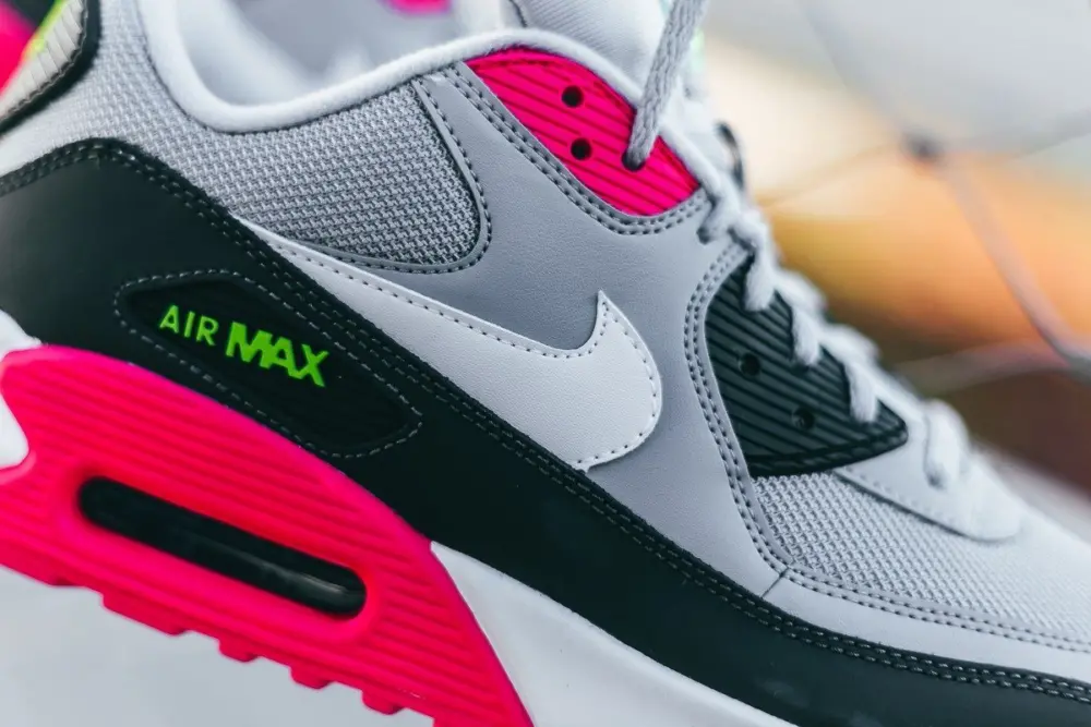 Alternative view of Giày Nike Air Max 90 Essential 'Grey Pink Volt' AJ1285-020