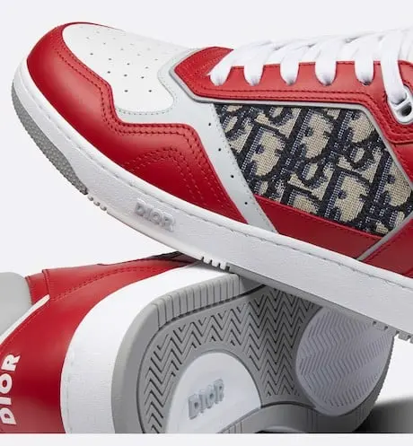 Giày Dior B27 High 'Red Gray Dior' 3SH133ZIR-H360 - Ảnh 4