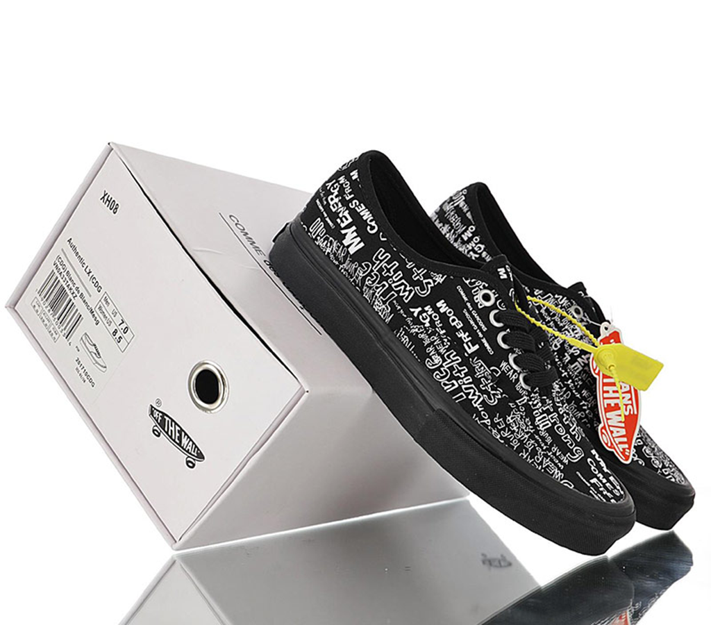 Giày Vans Comme des Garçons x Authentic LX 'Graffiti - Black' VN0A33TASO7 - Ảnh 2