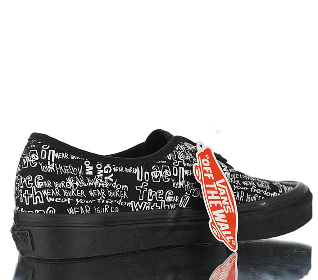 Giày Vans Comme des Garçons x Authentic LX 'Graffiti - Black' VN0A33TASO7 - Ảnh 4