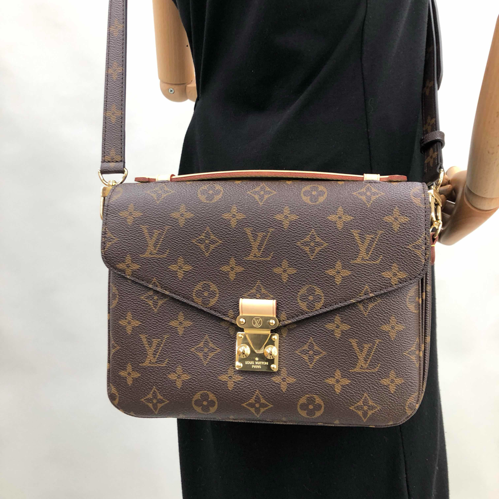 Túi Louis Vuitton Pochette Metis Monogram Brown Handbag M44875 - Ảnh 3