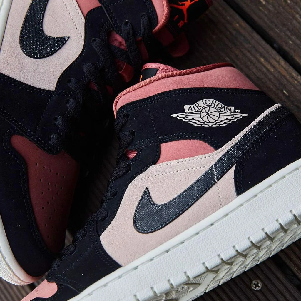 Giày Nike Air Jordan 1 Mid 'Burgundy Dusty Pink' BQ6472-202 - Ảnh 3
