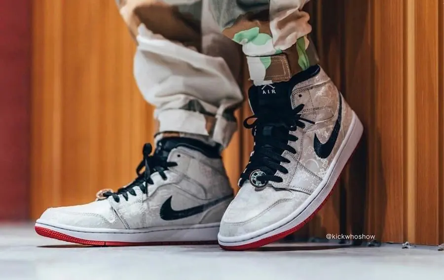 Alternative view of Giày Nike CLOT x Air Jordan 1 Mid 'Fearless' CU2804-100