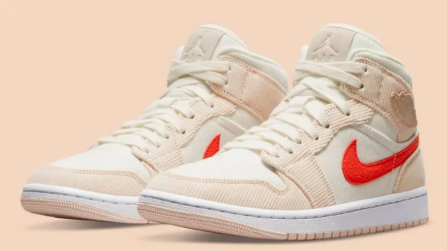 Giày Nike Air Jordan 1 Mid SE 'Corduroy' DA8009-108 - Ảnh 4