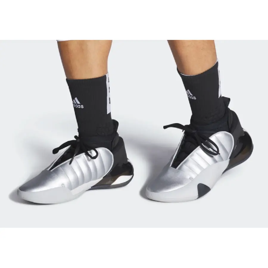Alternative view of Giày Adidas Harden Vol 7 ‘Silver Metallic’ HQ3424