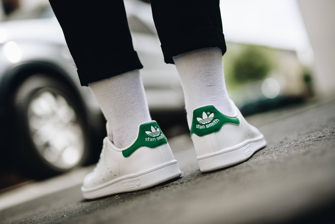 Giày Adidas Stan Smith J 'White' M20605 - Ảnh 6