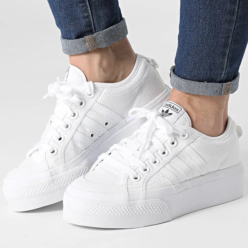 Alternative view of Giày Adidas Wmns Nizza Platform 'Triple White' FV5322