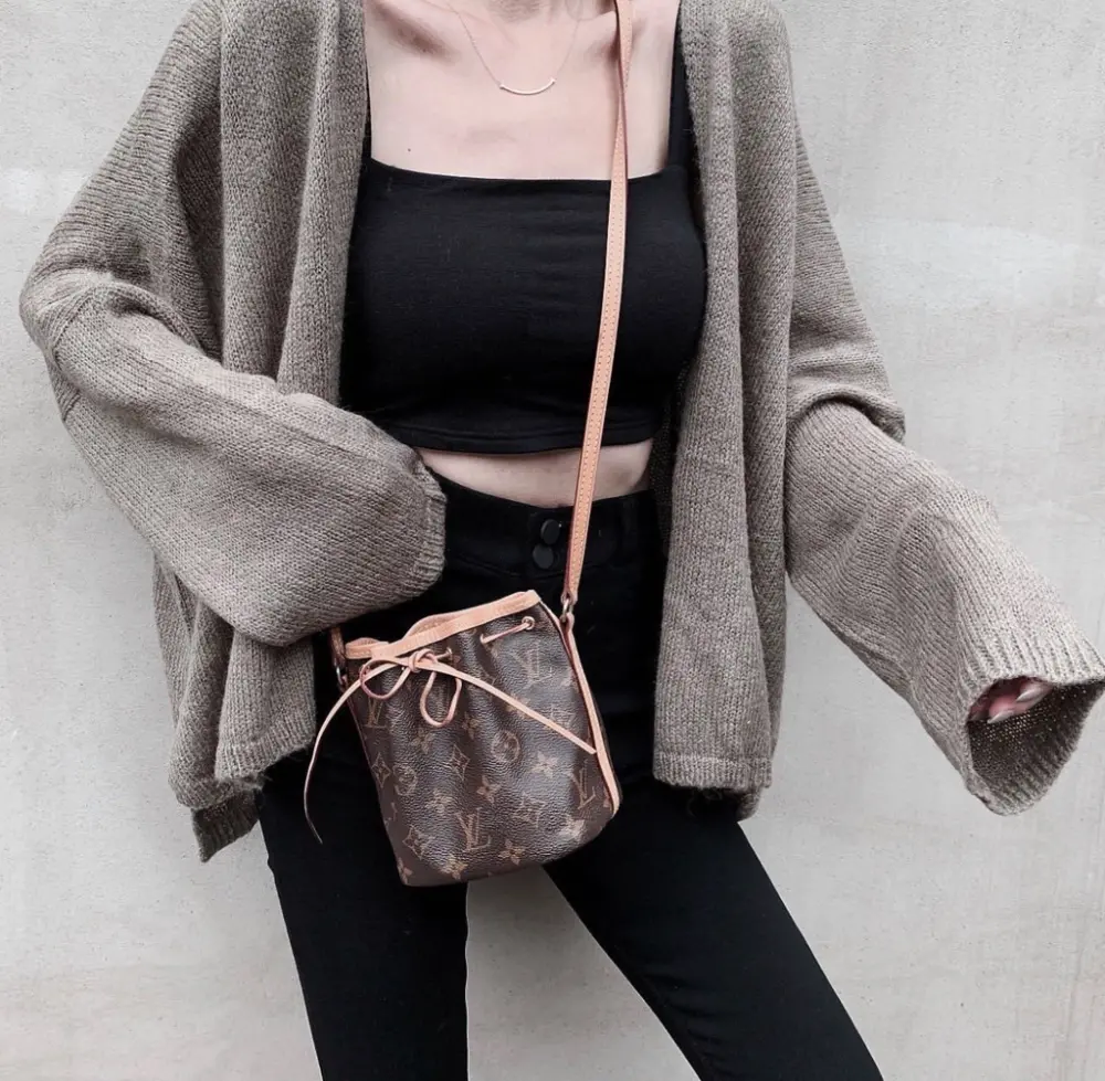 Túi Louis Vuitton Nano Noe Monogram Canvas 'Brown' M41346 - Ảnh 5