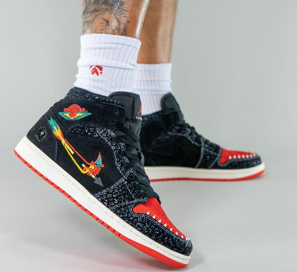 Giày Nike Air Jordan 1 Mid SE 'SiEMPRE Familia' DN4904-001 - Ảnh 4