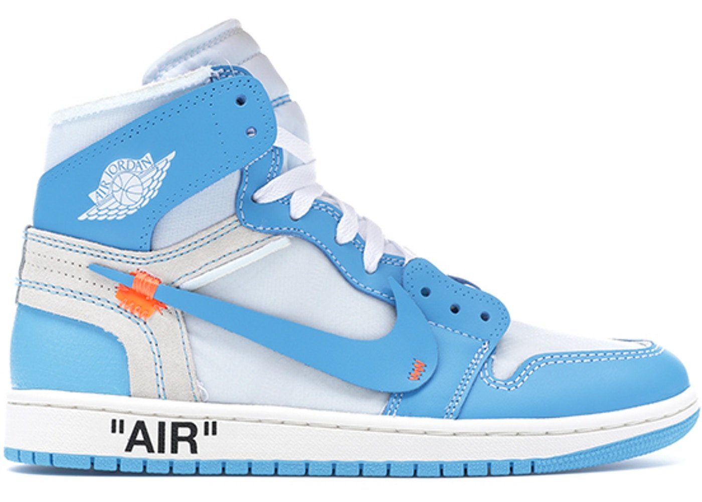 Giày Nike Off-White x Air Jordan 1 Retro High 'University Blue' AQ0818-148