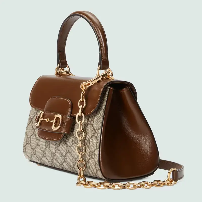 Túi Gucci Horsebit 1955 Mini Bag 'Light-Brown' 703848-9AAAJ-8563 - Ảnh 4