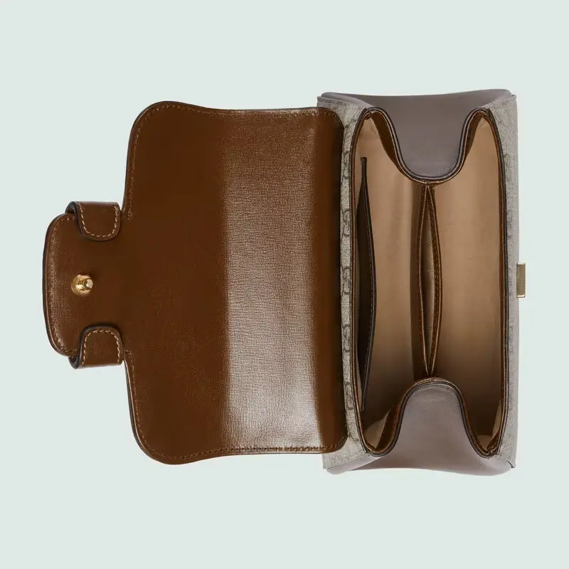 Túi Gucci Horsebit 1955 Mini Bag 'Light-Brown' 703848-9AAAJ-8563 - Ảnh 3