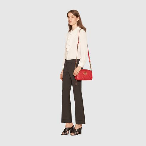 Túi Gucci GG Marmont Matelassé Mini Bag 448065 DTD1T 6433 - Ảnh 8