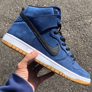 Alternative view of Giày Nike SB Dunk High Pro ISO SB Orange Label Midnight Navy CI2692-401
