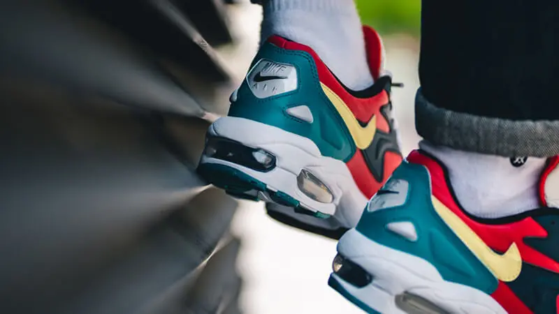 Giày Nike Air Max 2 Light SP 'Red Navy Emerald' BV1359-600 - Ảnh 5