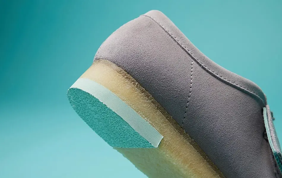 Giày Clarks Wallabee 'Grey Combination' 261-60202 - Ảnh 4